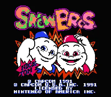 Snow Brothers (USA) screen shot title